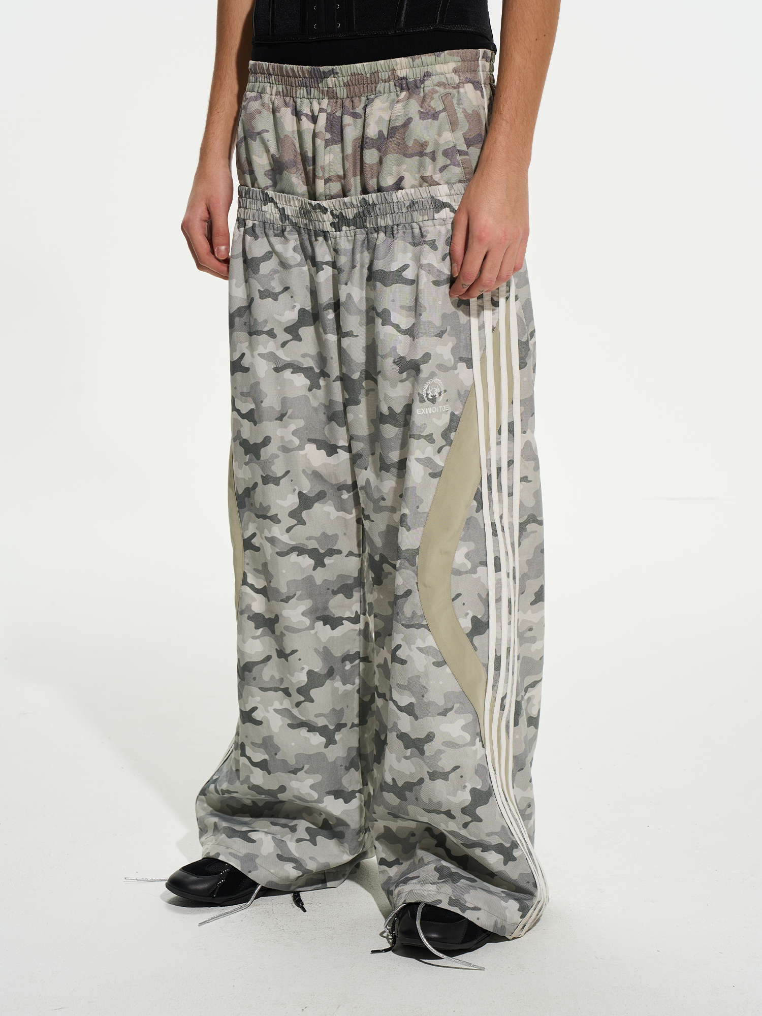 Double-Waist Camo Sports Pants