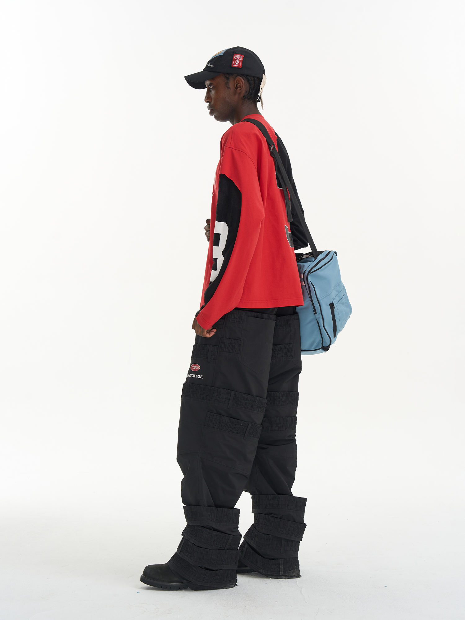 Raw-Edge Panel Print T-Shirt