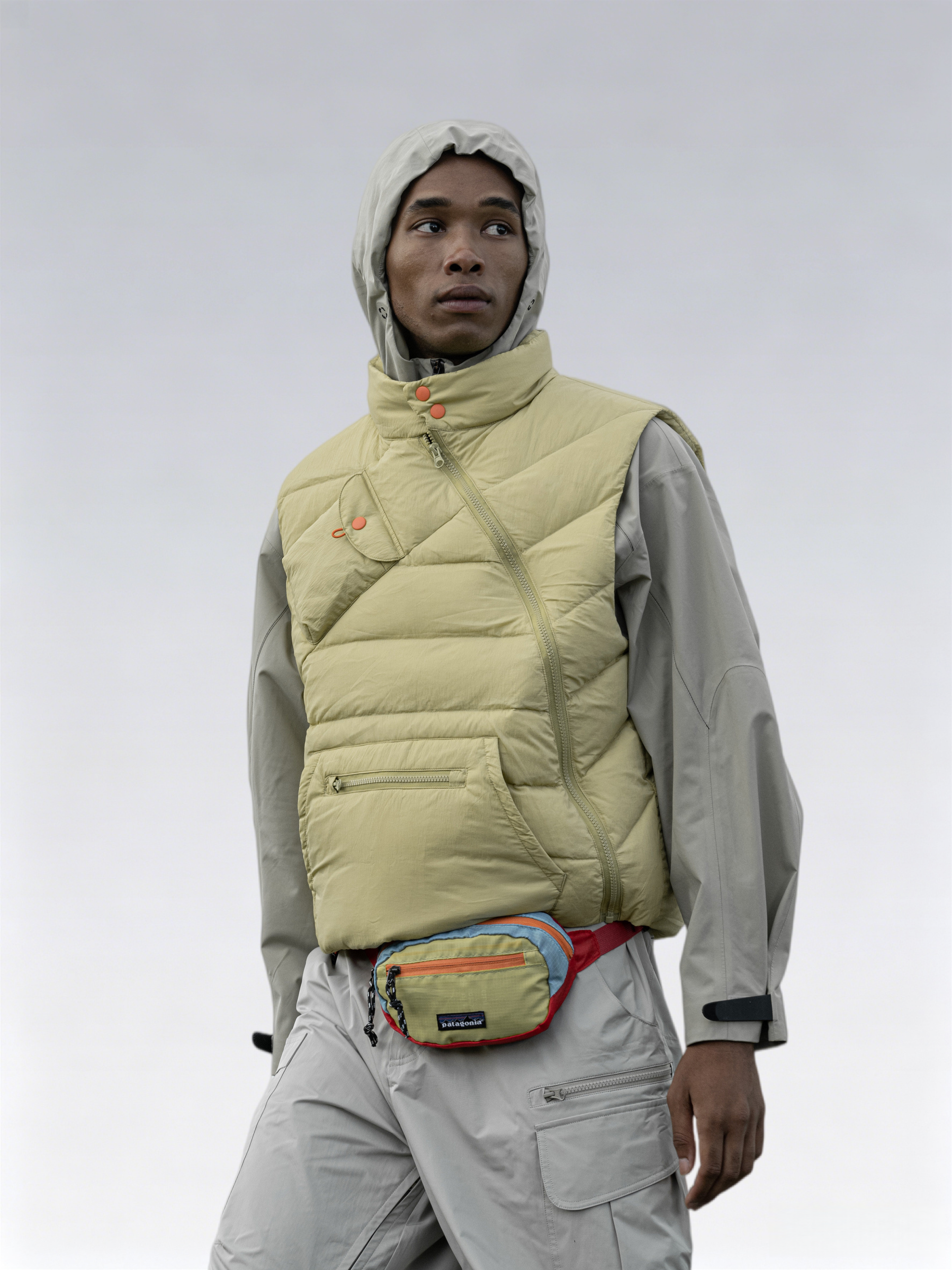 High-Loft White Duck Down Lightweight Asymmetric Vest