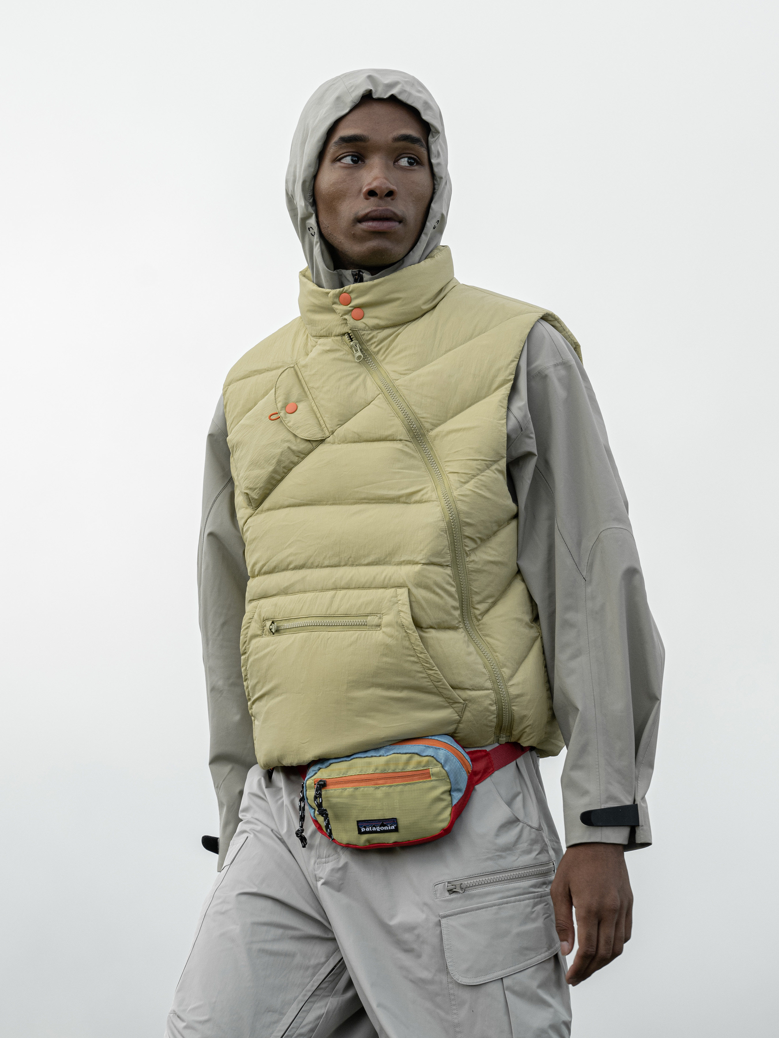 High-Loft White Duck Down Lightweight Asymmetric Vest