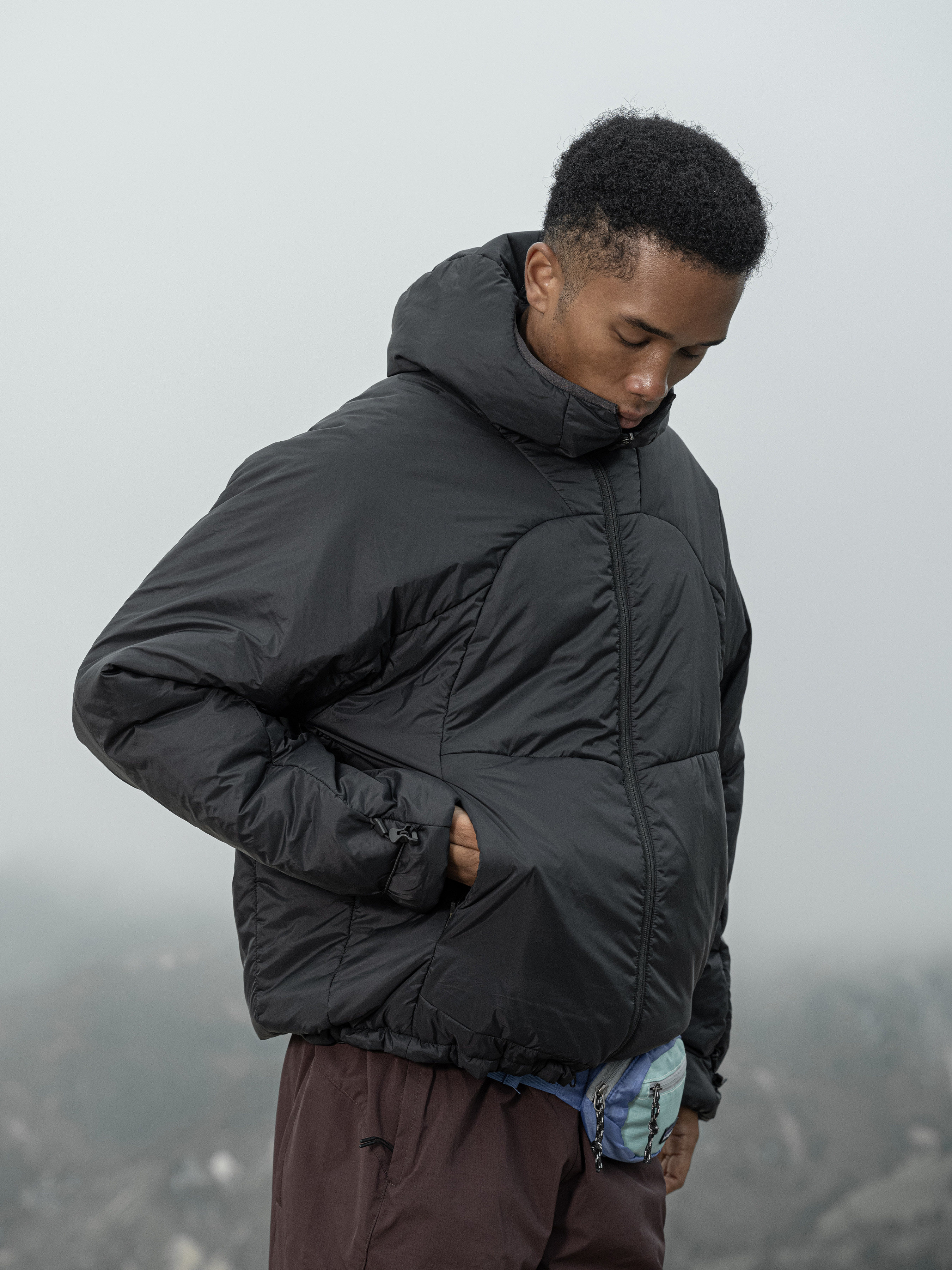 3M Thinsulate™ Hooded High-Neck Base Jacket