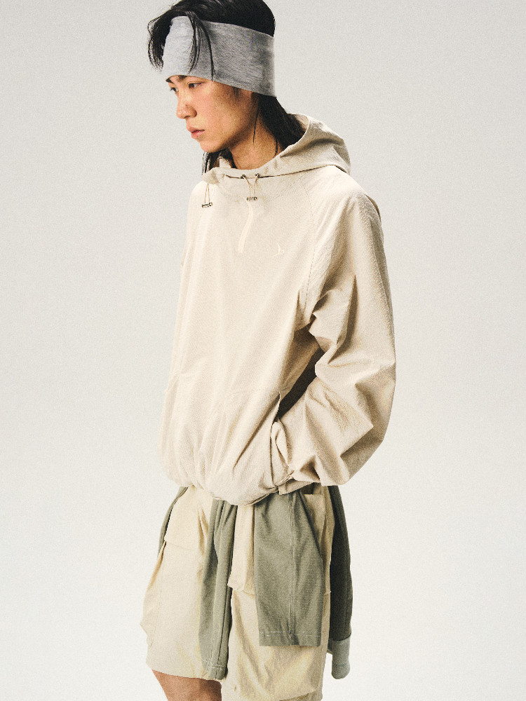 Seersucker Hooded Jacket