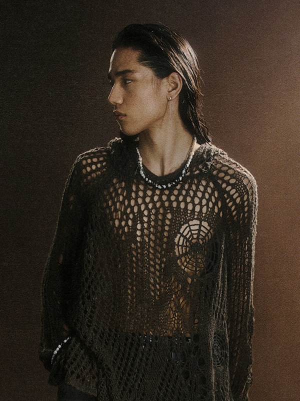 Mummy Pearl Cross Necklace