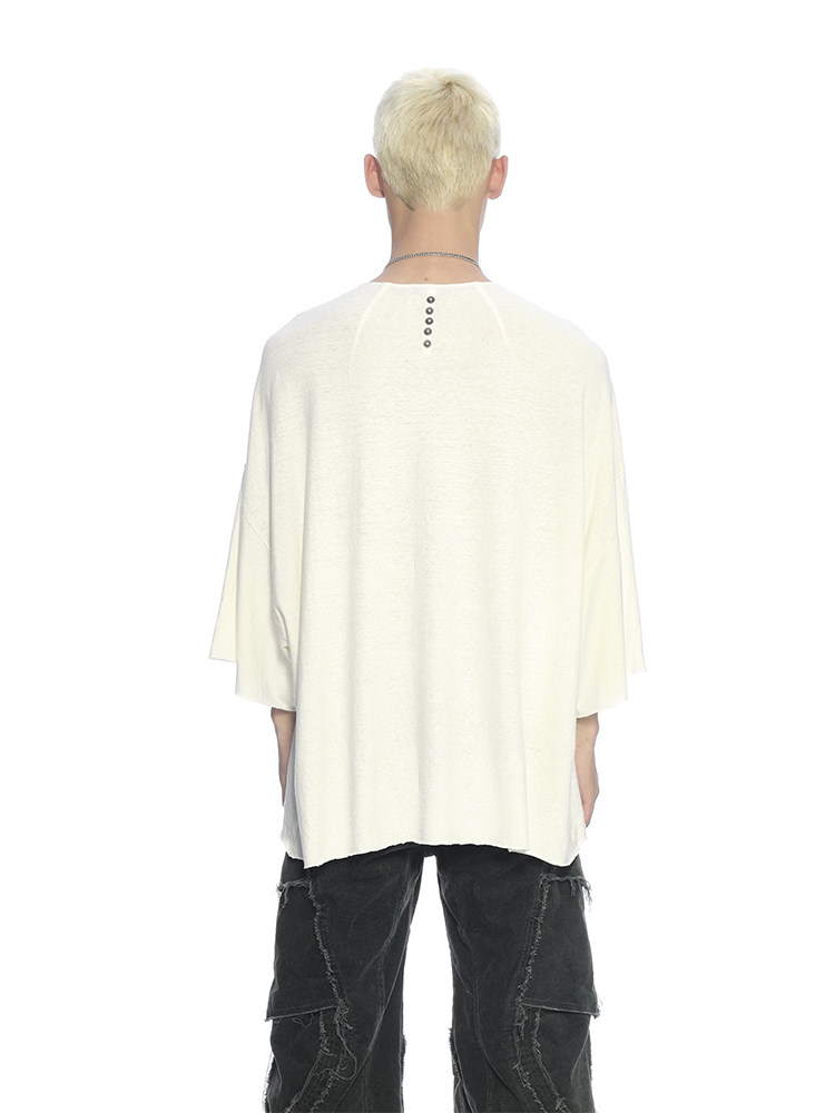 FIGHTER Portrait Graphic Cropped Sleeve Tee