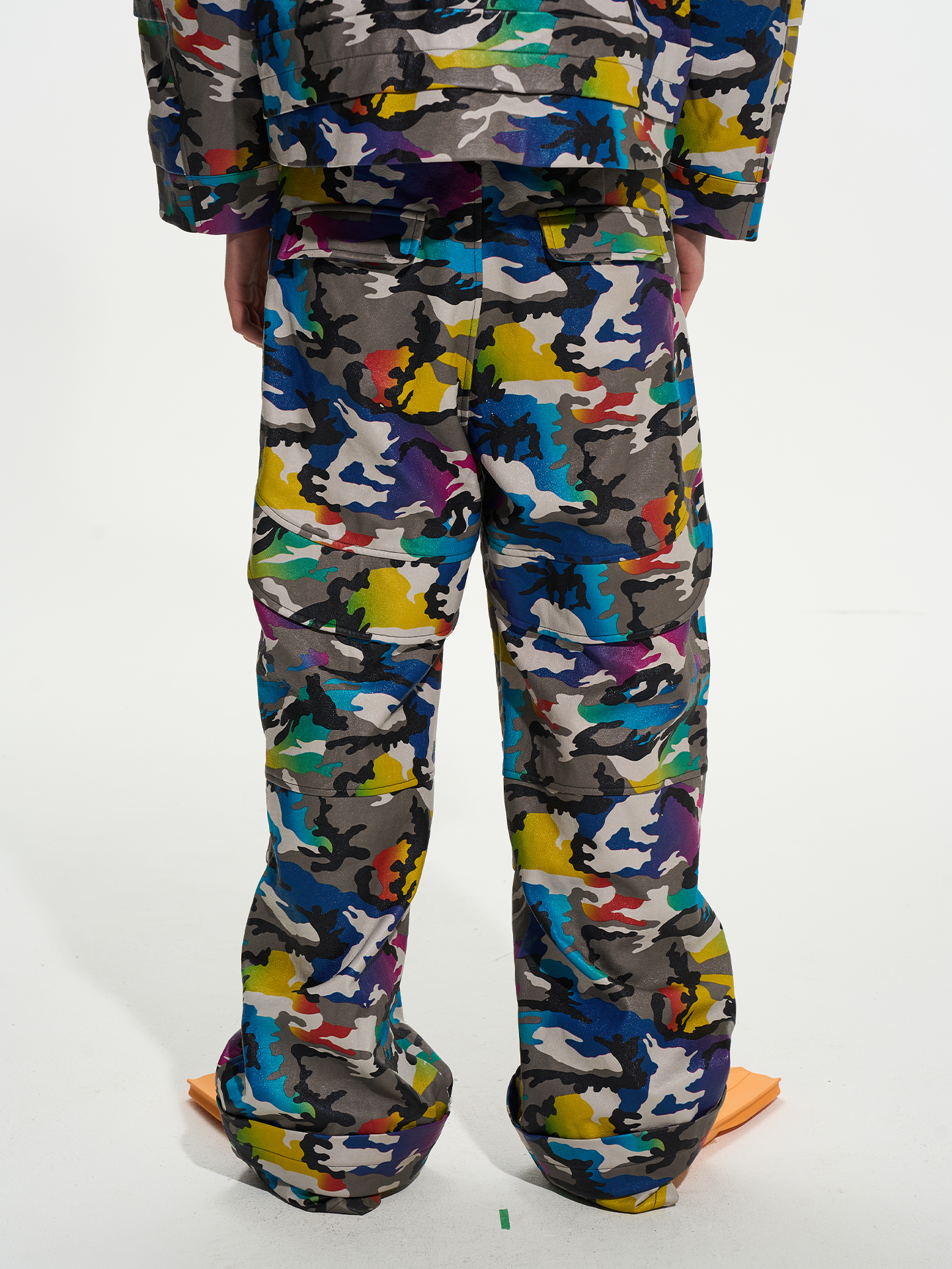 Phantom Camo Leather Pants