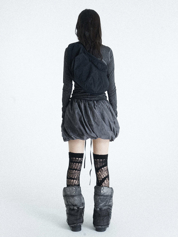 Double-Layered Wrap Skirt