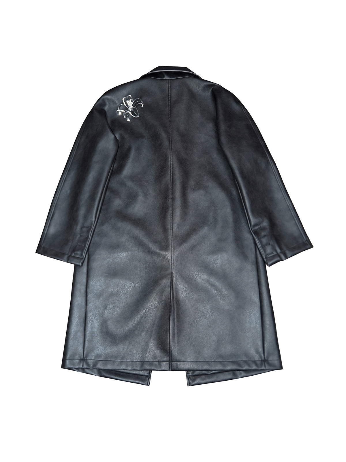 Lily Leather Trench Coat