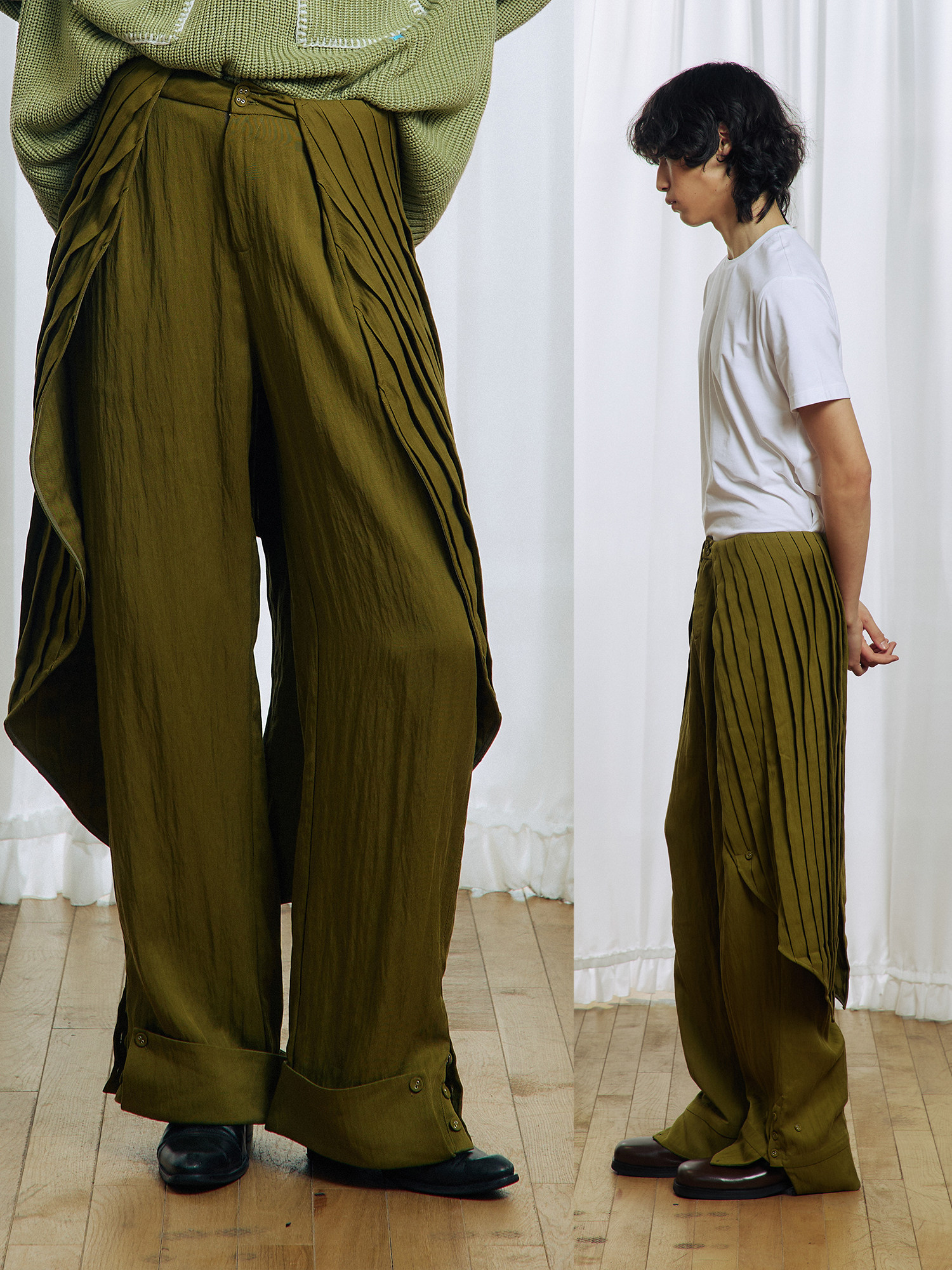 Collar Casual Pants