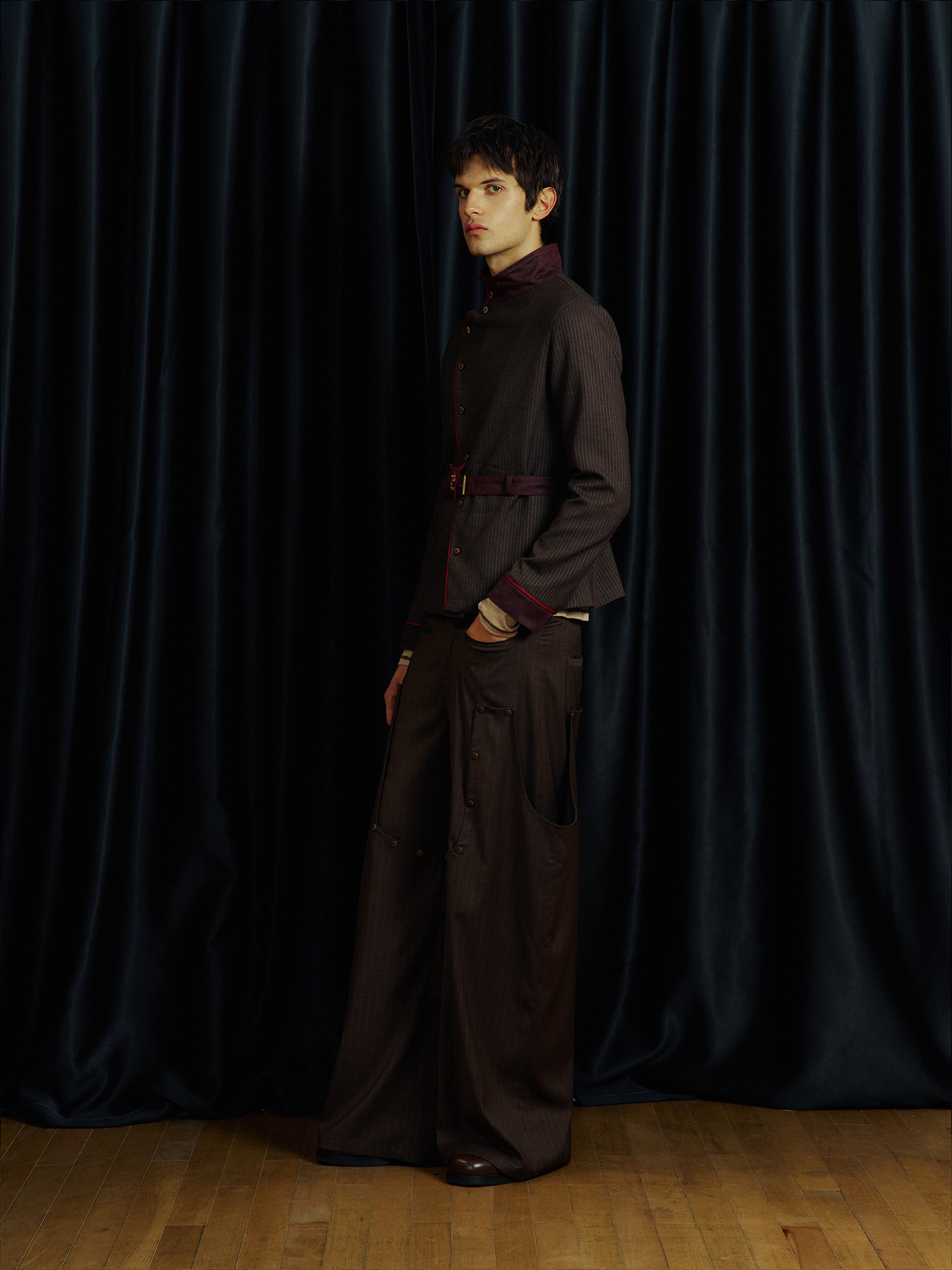 Detachable Striped Casual Breeches