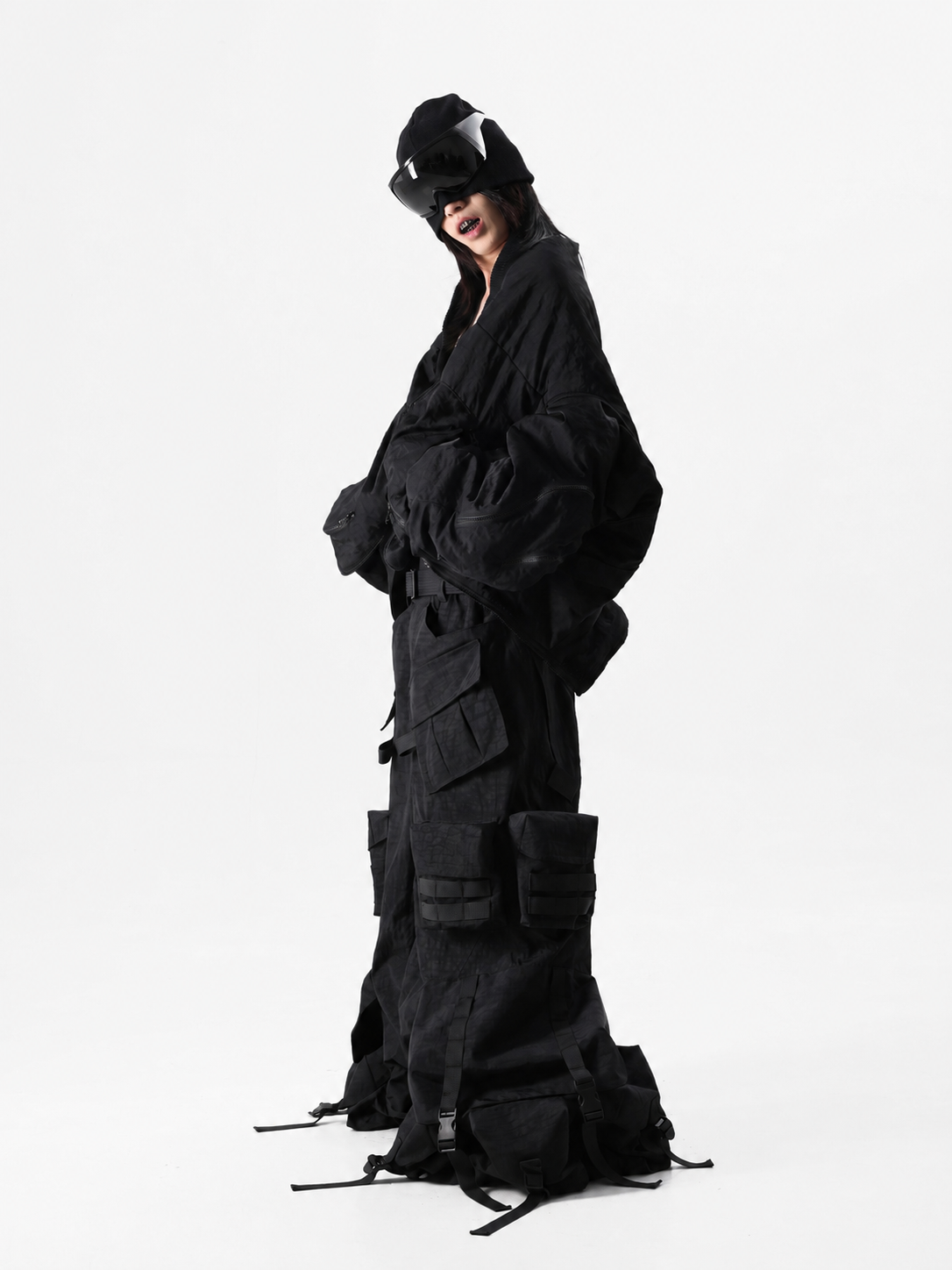 Hyper-Deconstructed Backpack Pants
