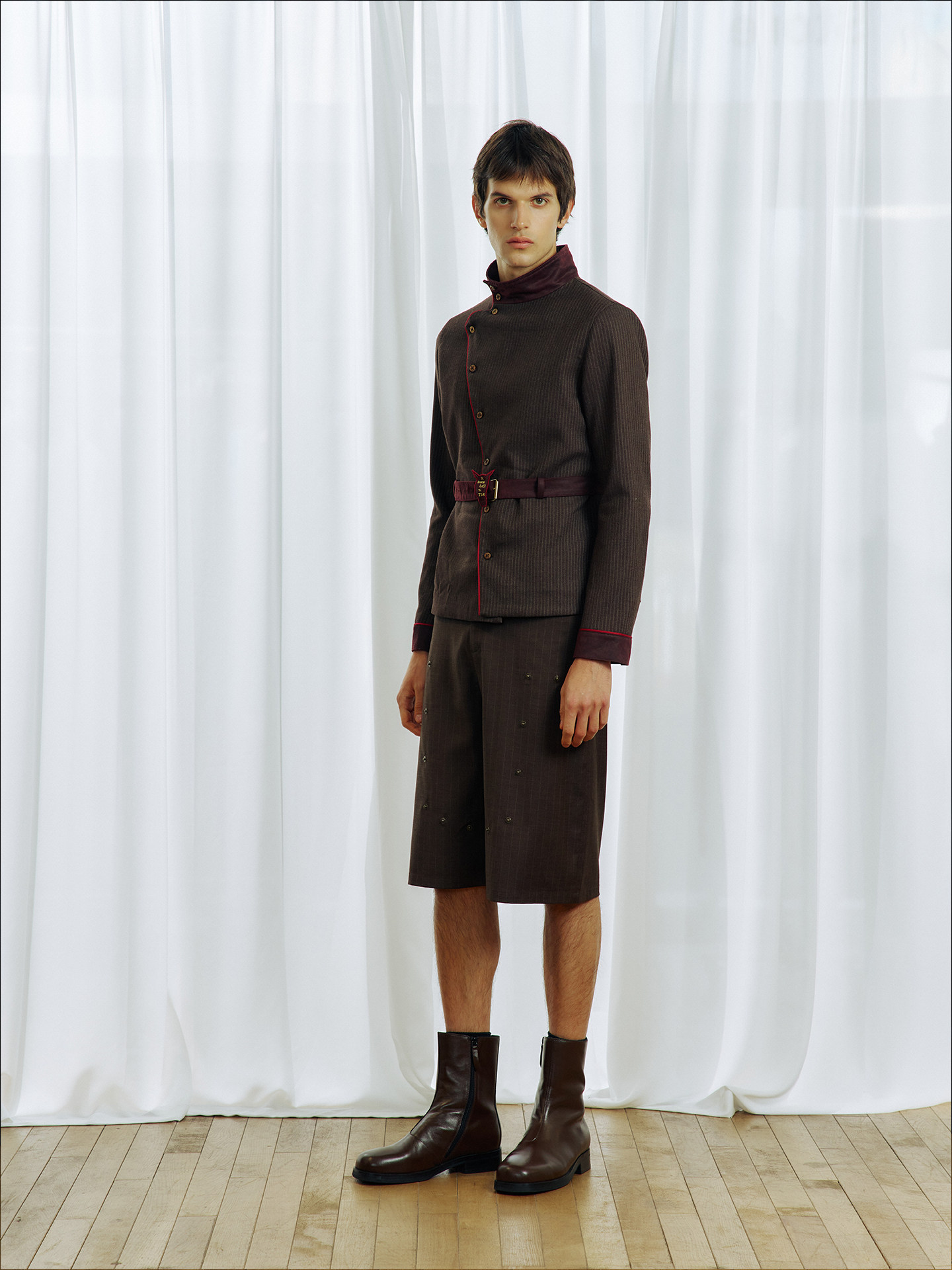 Detachable Striped Casual Breeches