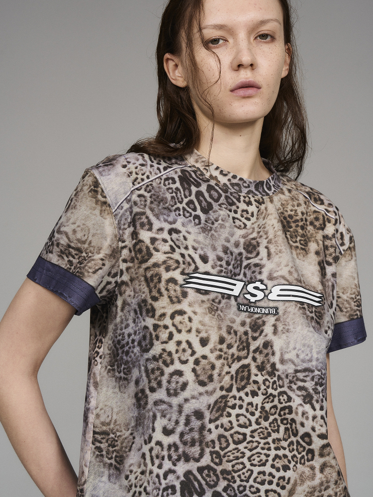 BLINDNOPLAN Level Series Leopard Print Visual T-Shirt