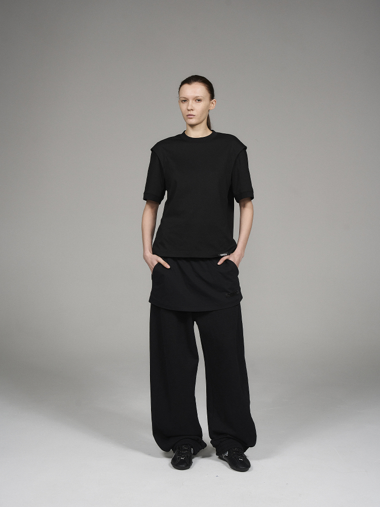 BLINDNOPLAN Level Series Layered Sporty Drawstring Jogger Pants