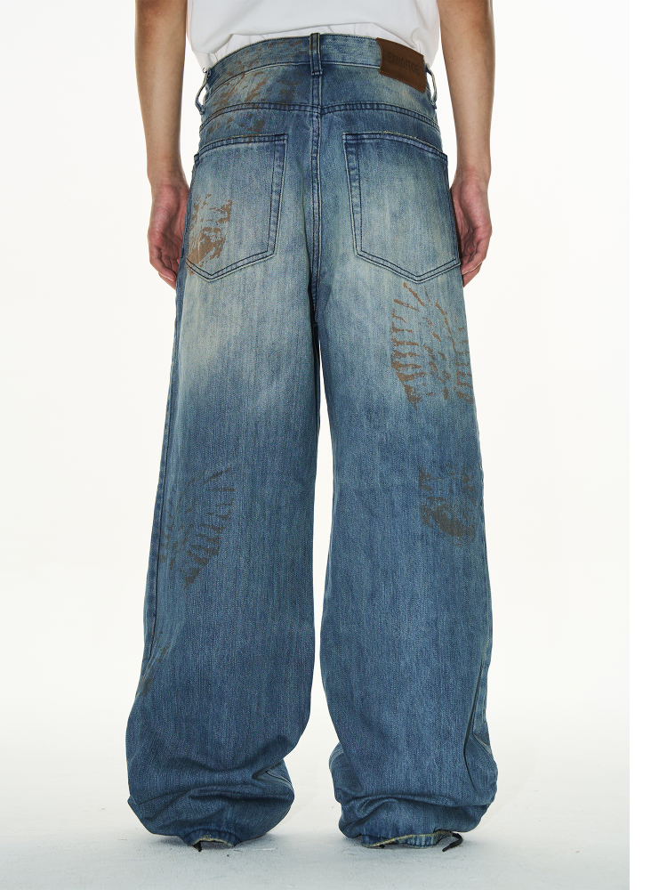 EXITMODE BY BLINDNOPLAN Footprint Washed Blue Jeans
