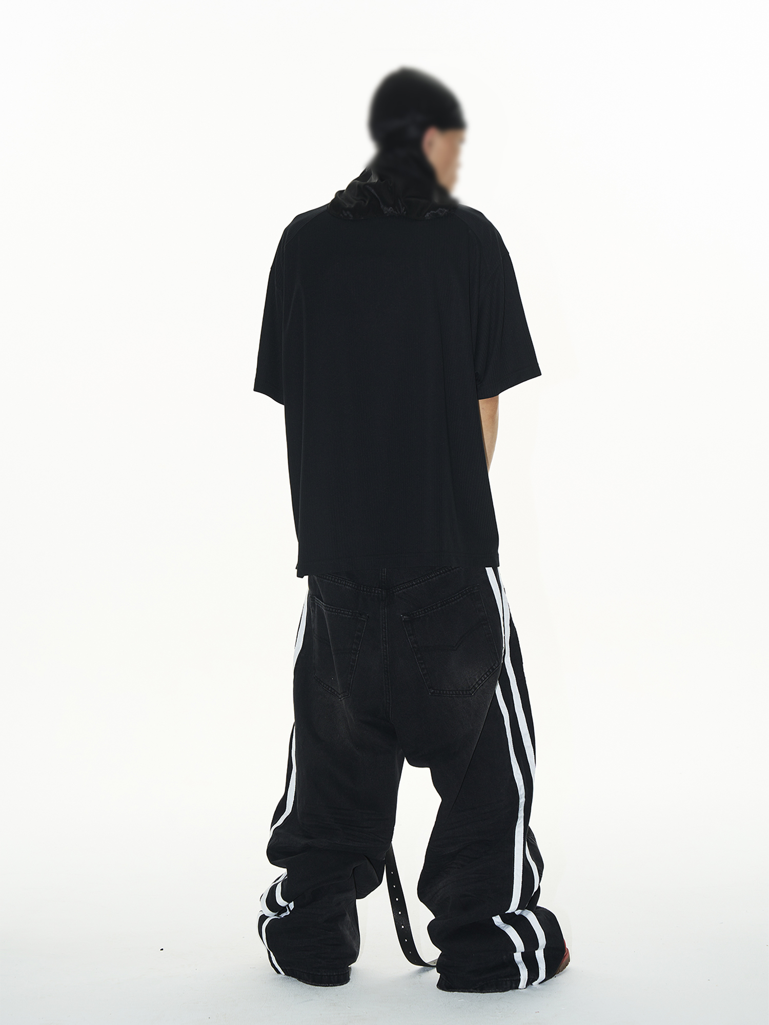 EXITMODE BY BLINDNOPLAN Striped Sports Print Jersey