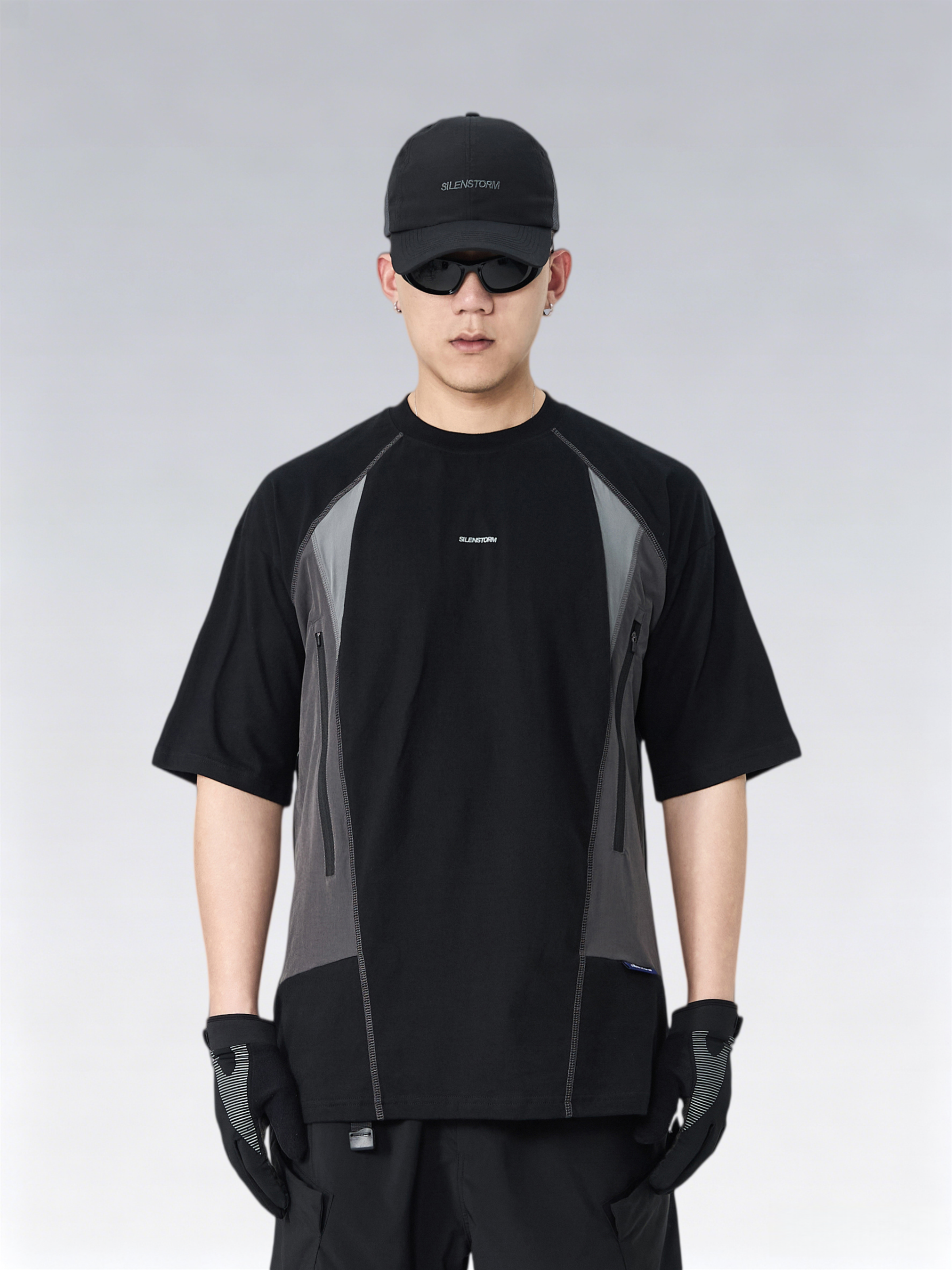 Contrast Side Pocket T-Shirt