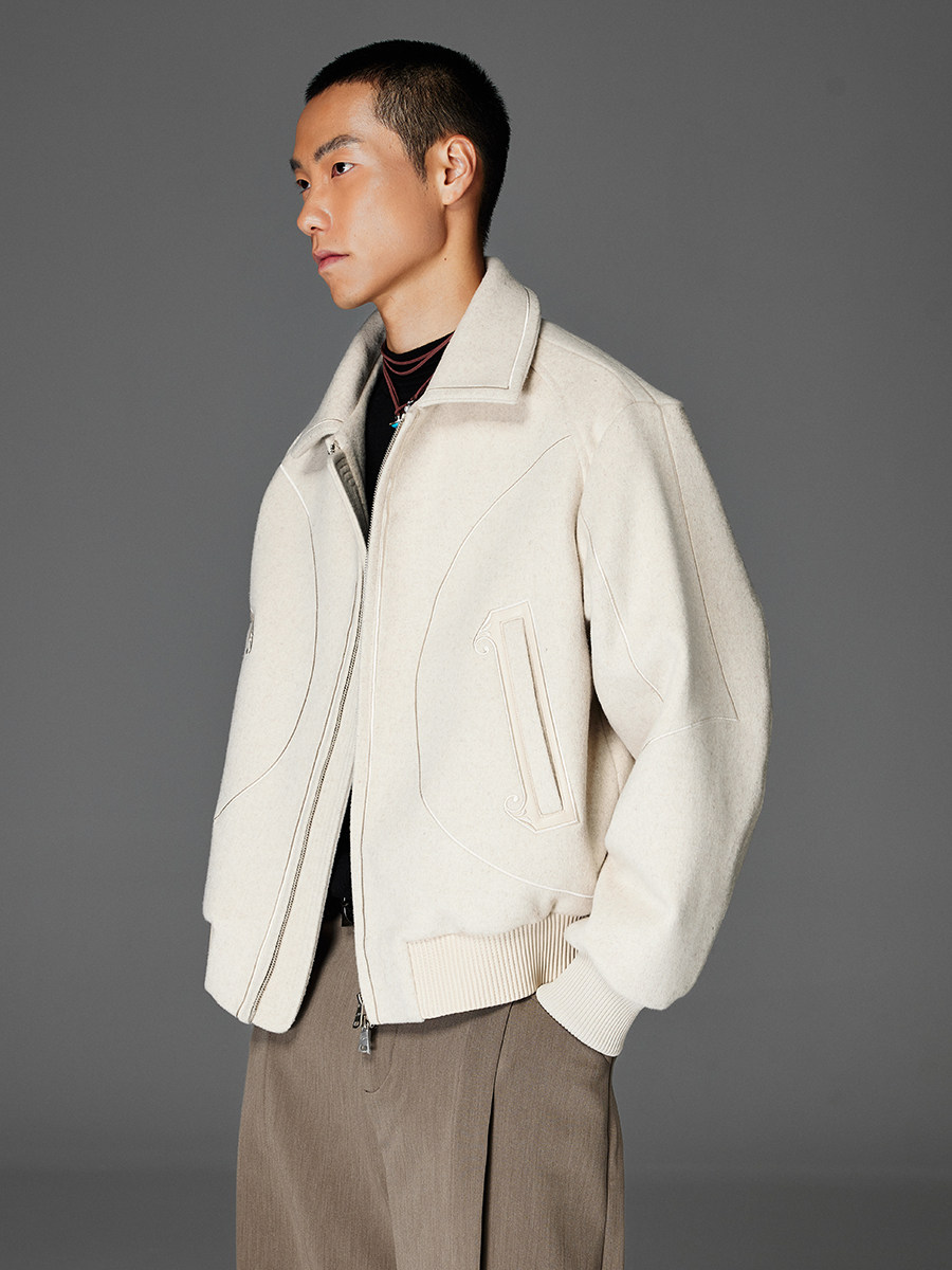 Hao Ying Wool-Collar Jacket