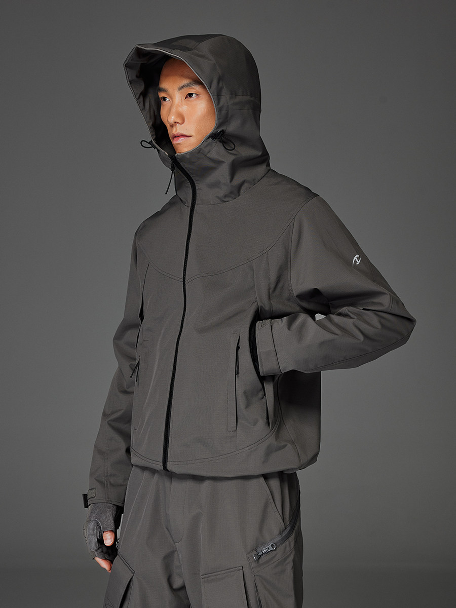 Sidewinder Diagonal-Zip Storm Jacket