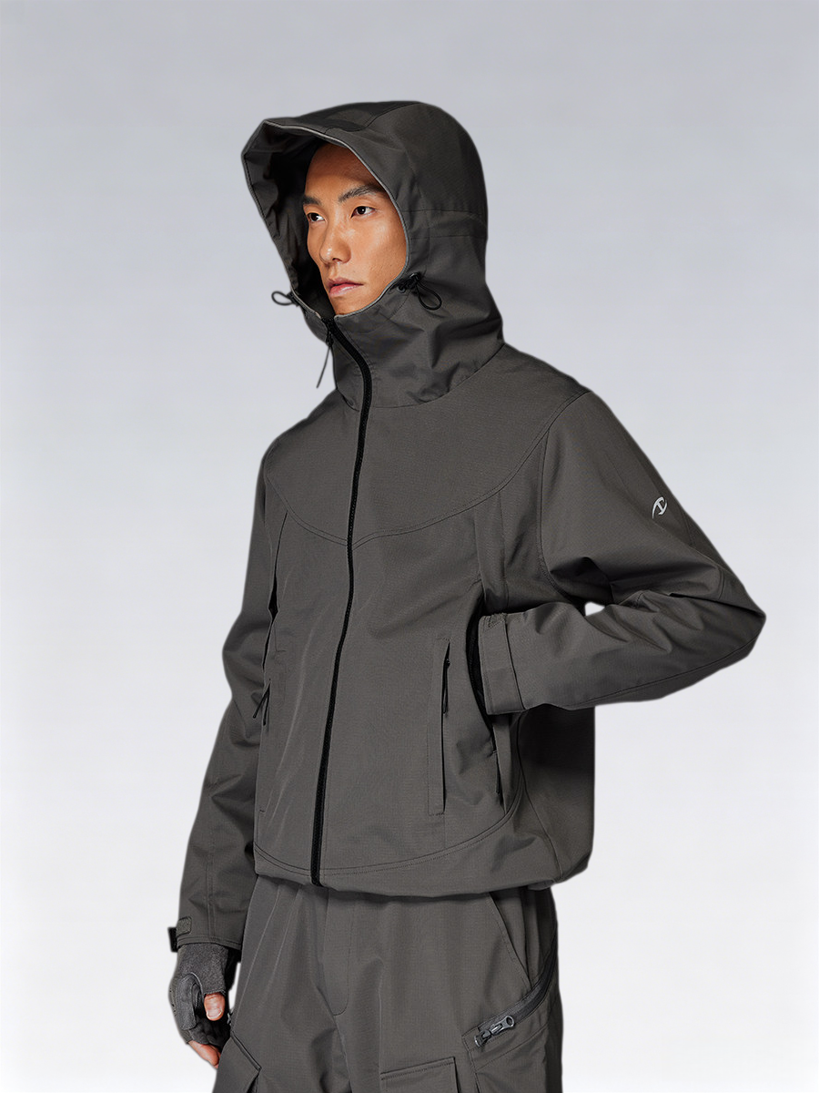 Sidewinder Diagonal-Zip Storm Jacket