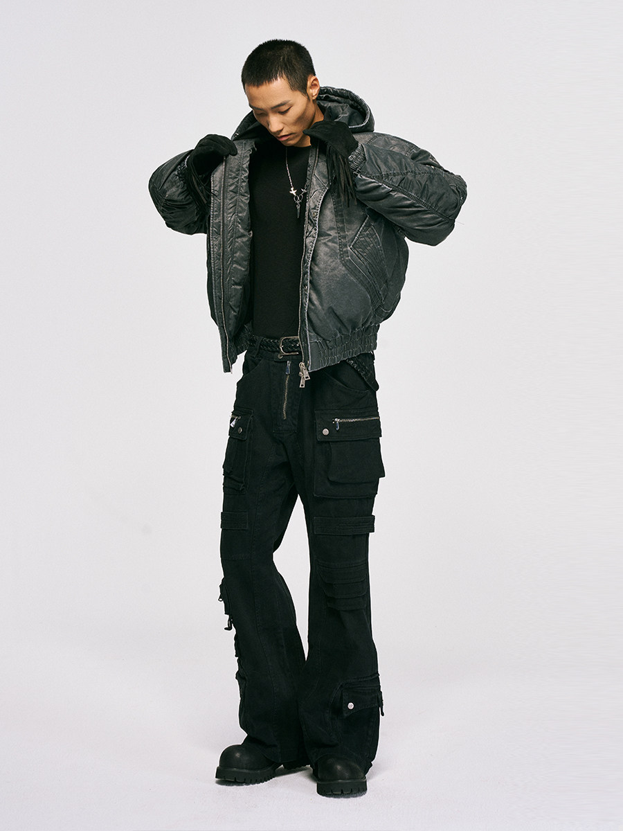 Titan Washed Nylon Quilted Jacket