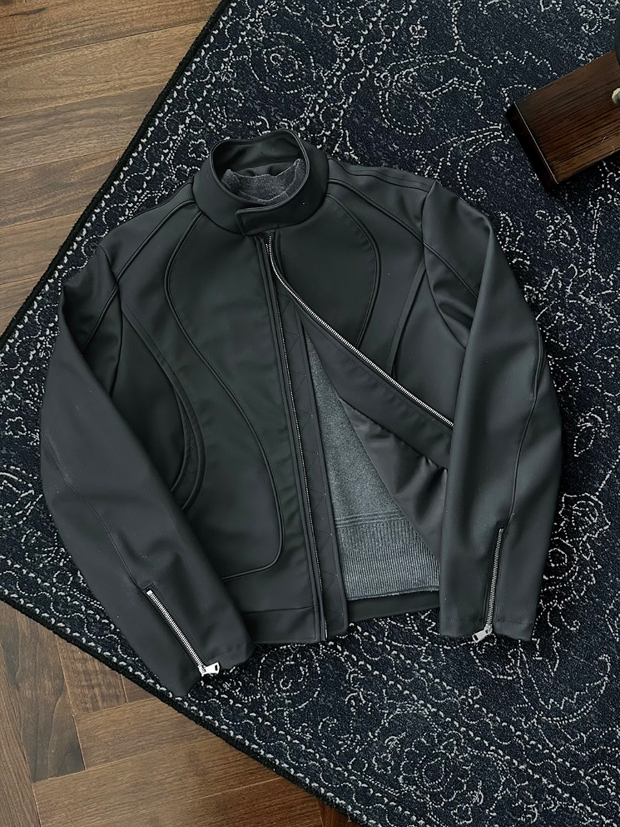 Rafa Six-Protection Leather Motorcycle Jacket