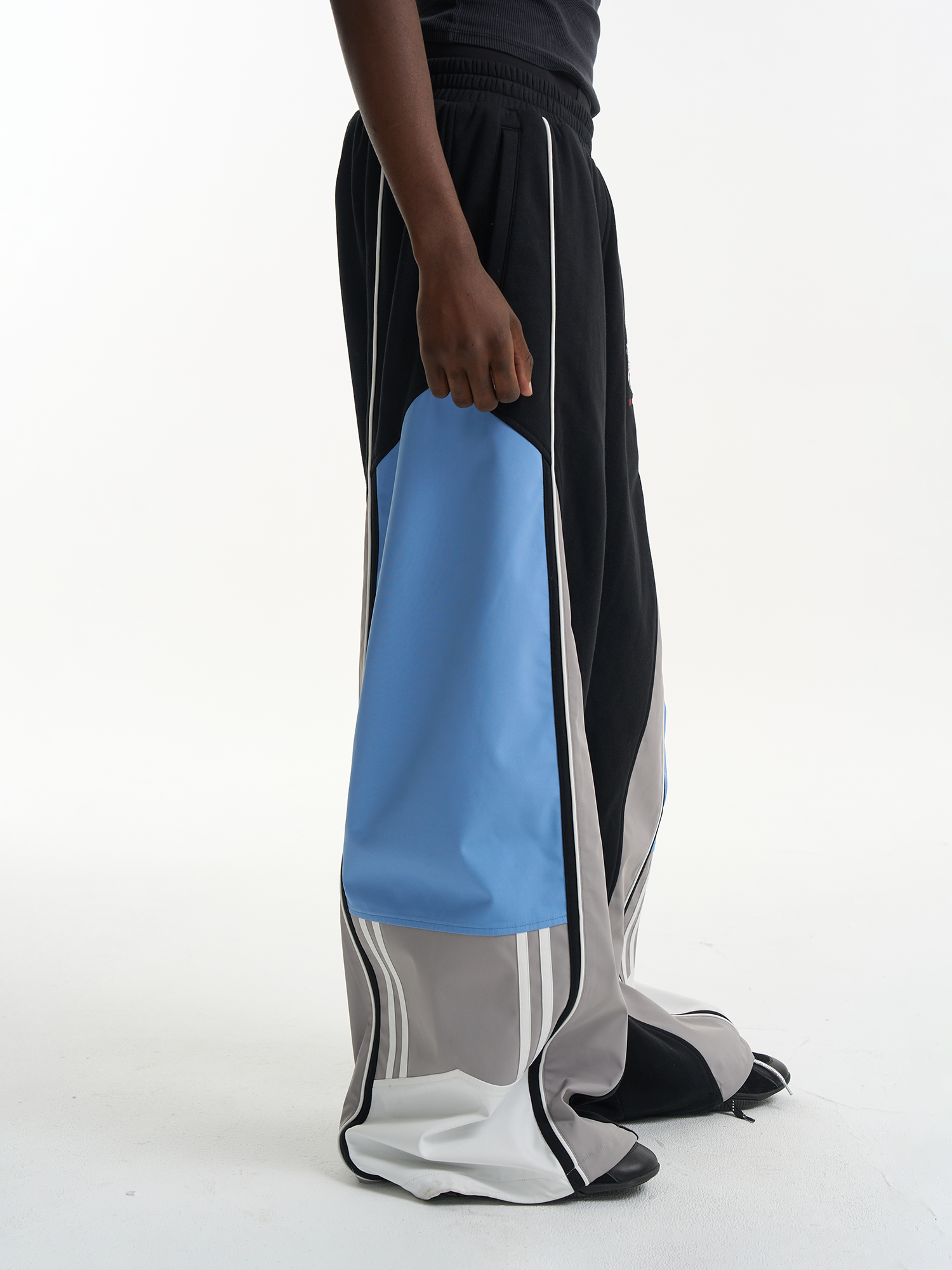 Color-Block Paneled Sport Pants