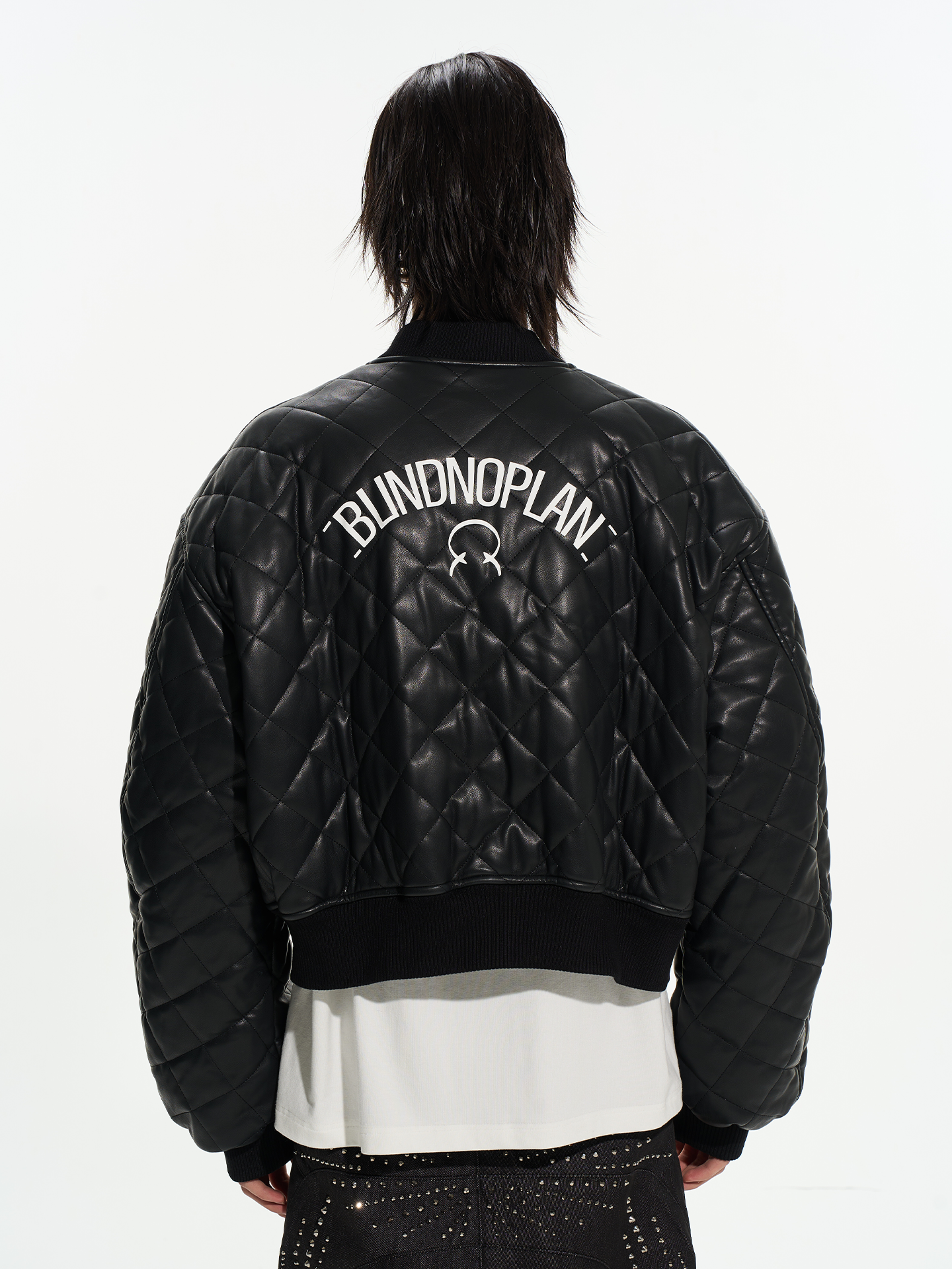 Diamond Quilted MA-1 Bomber Jacket