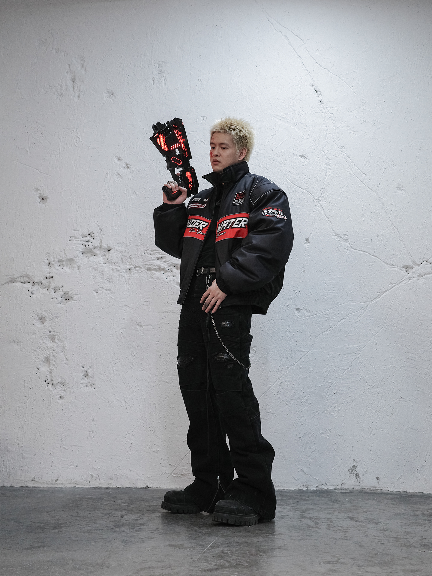 Serpent Skin Denim Pants