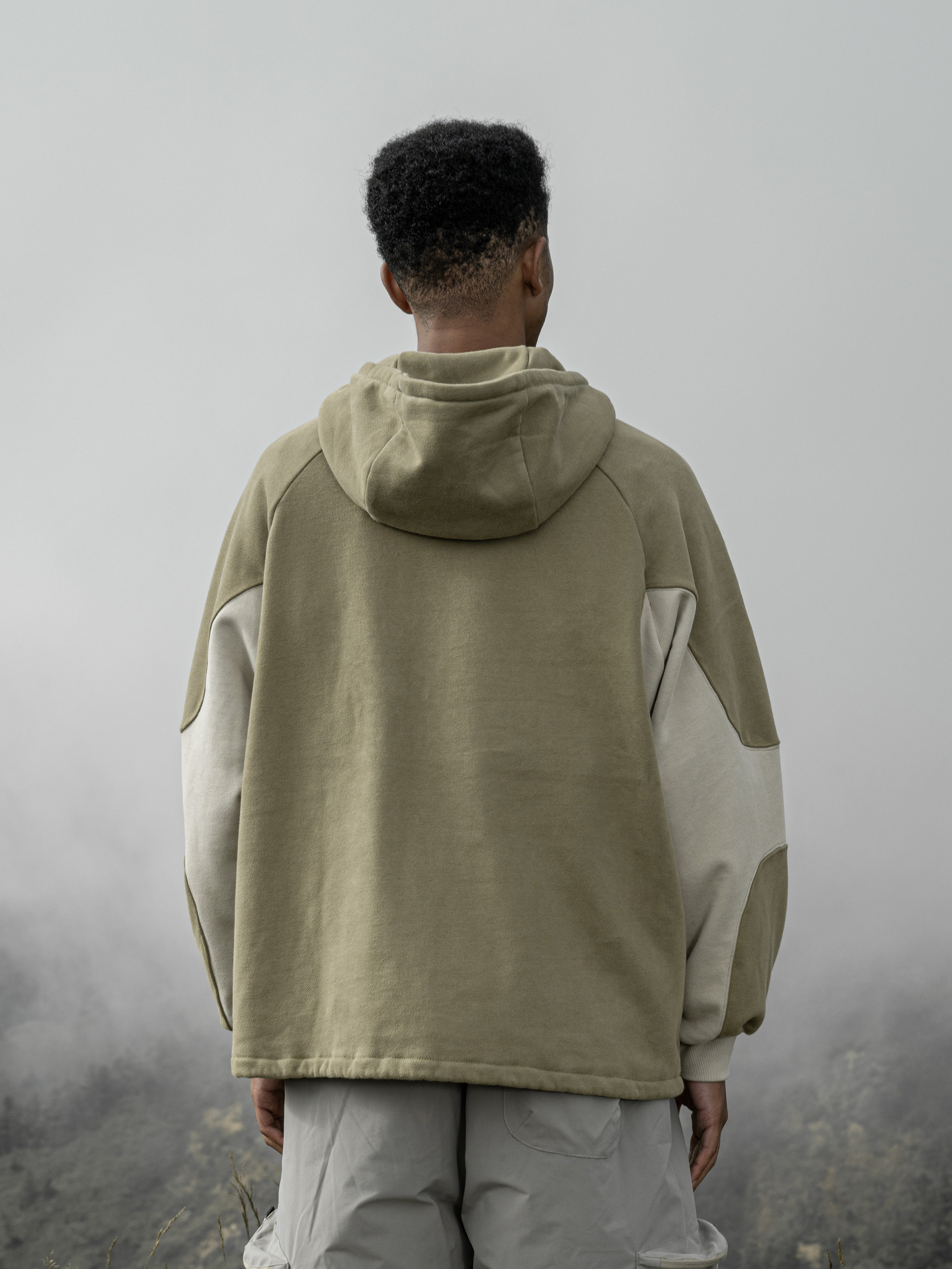 Color-Block Fleece Hoodie