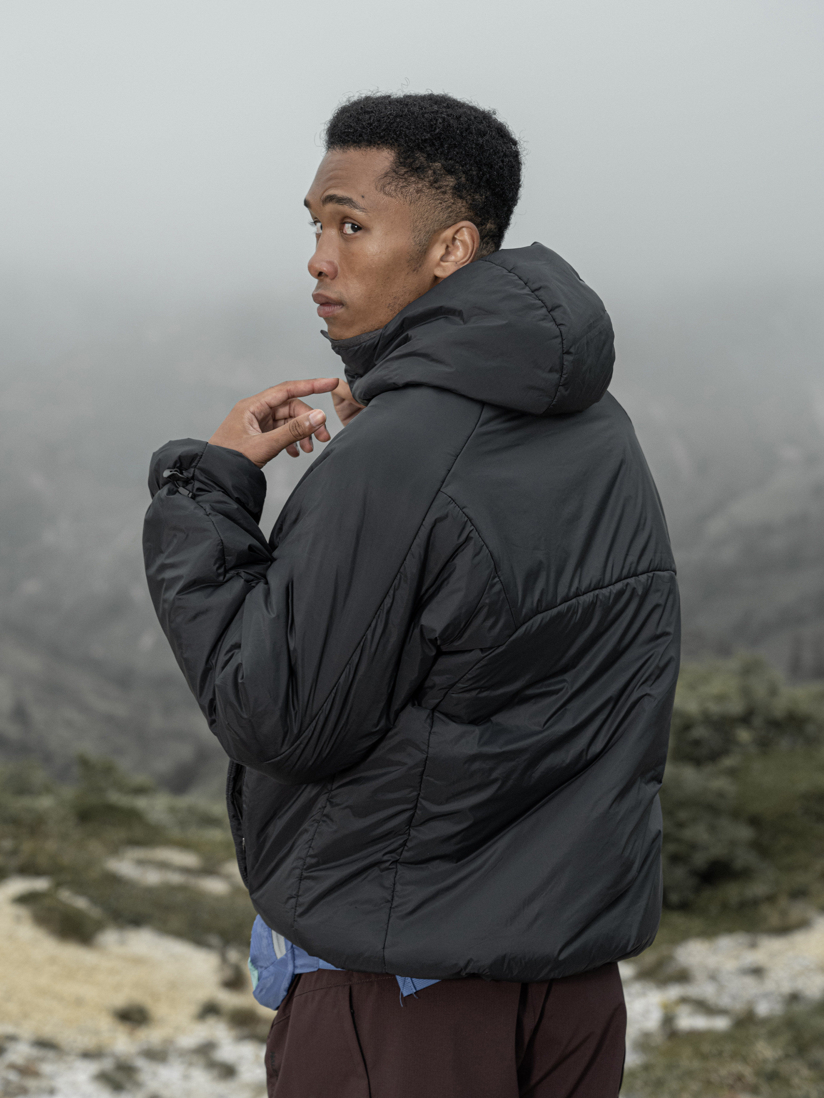 3M Thinsulate™ Hooded High-Neck Base Jacket