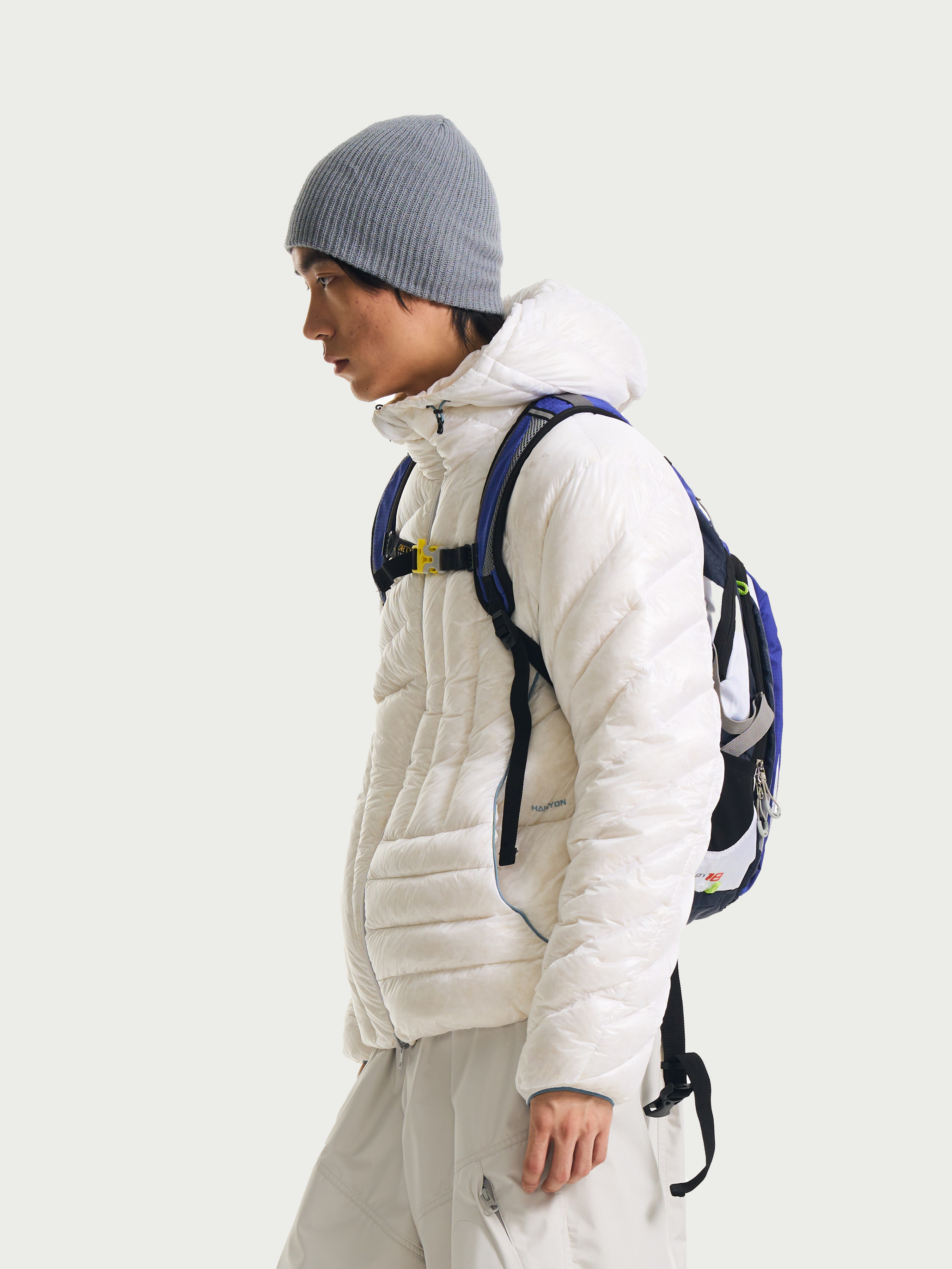 White Duck Down Water-Repellent Windproof Down Jacket