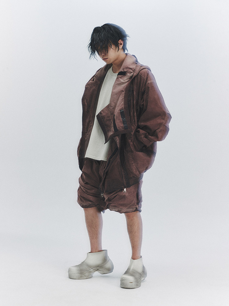 Multi-Layer 3D Pleated Shorts