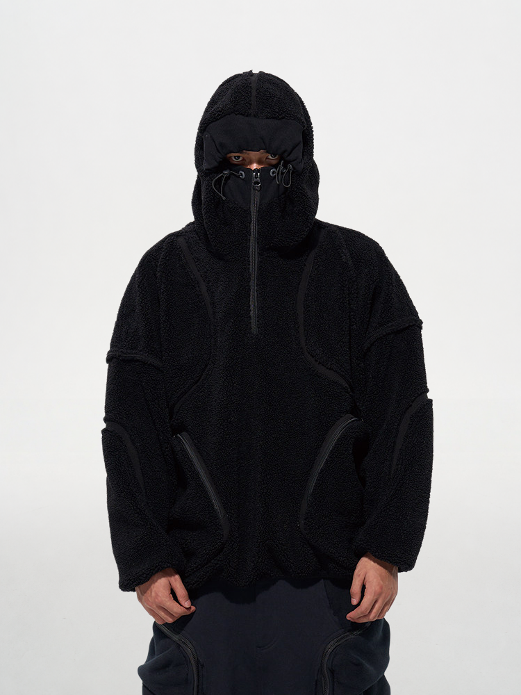 SAVAGES Sherpa Half-Zip Hoodie