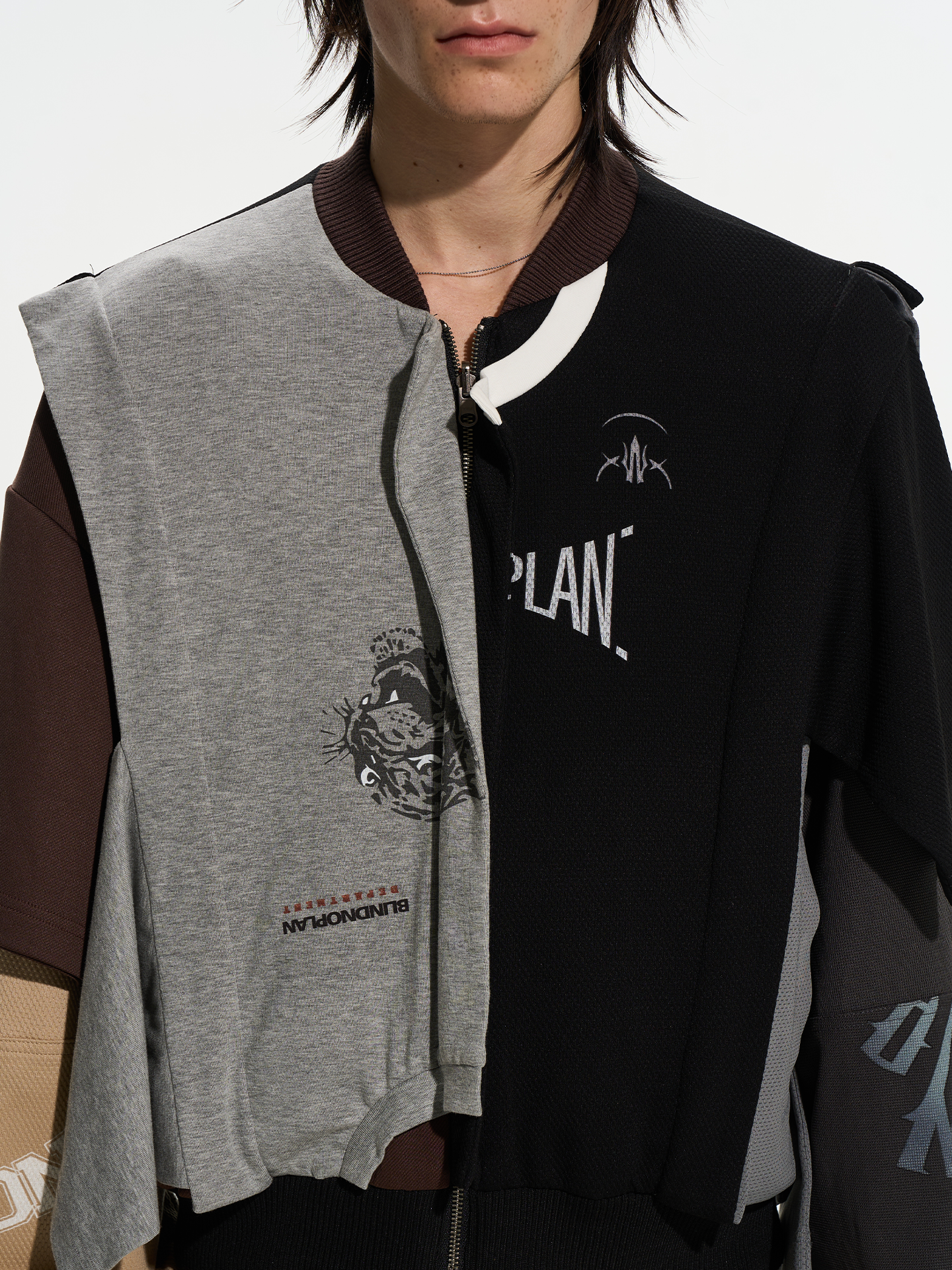 Multi‑Color Patchwork Reversible Jacket