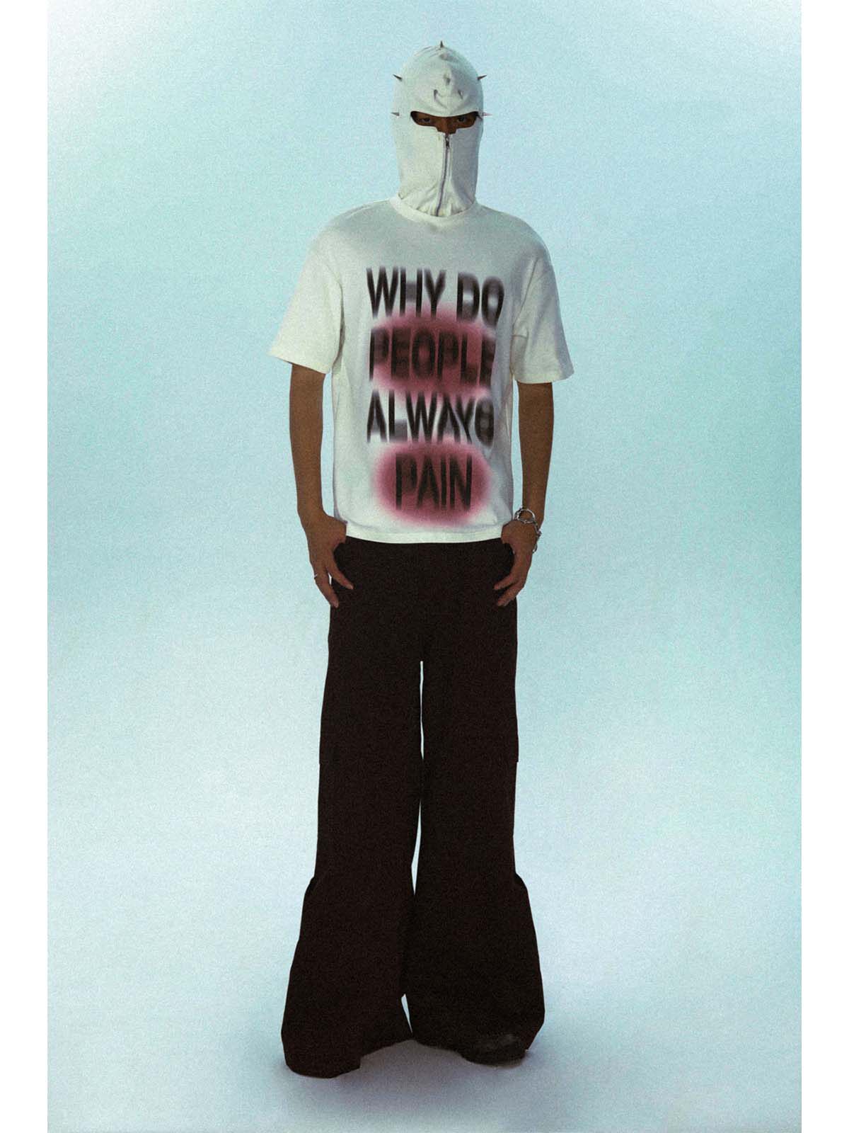 Think and Pain Rivet Hoodie T-Shirt