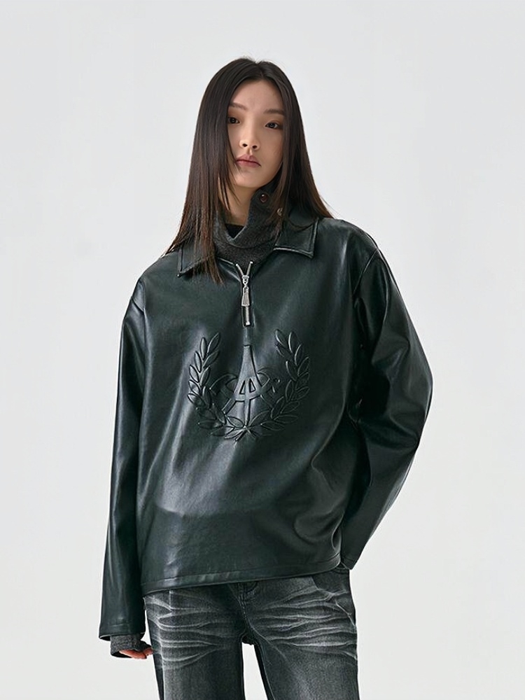Leather Poloshirt