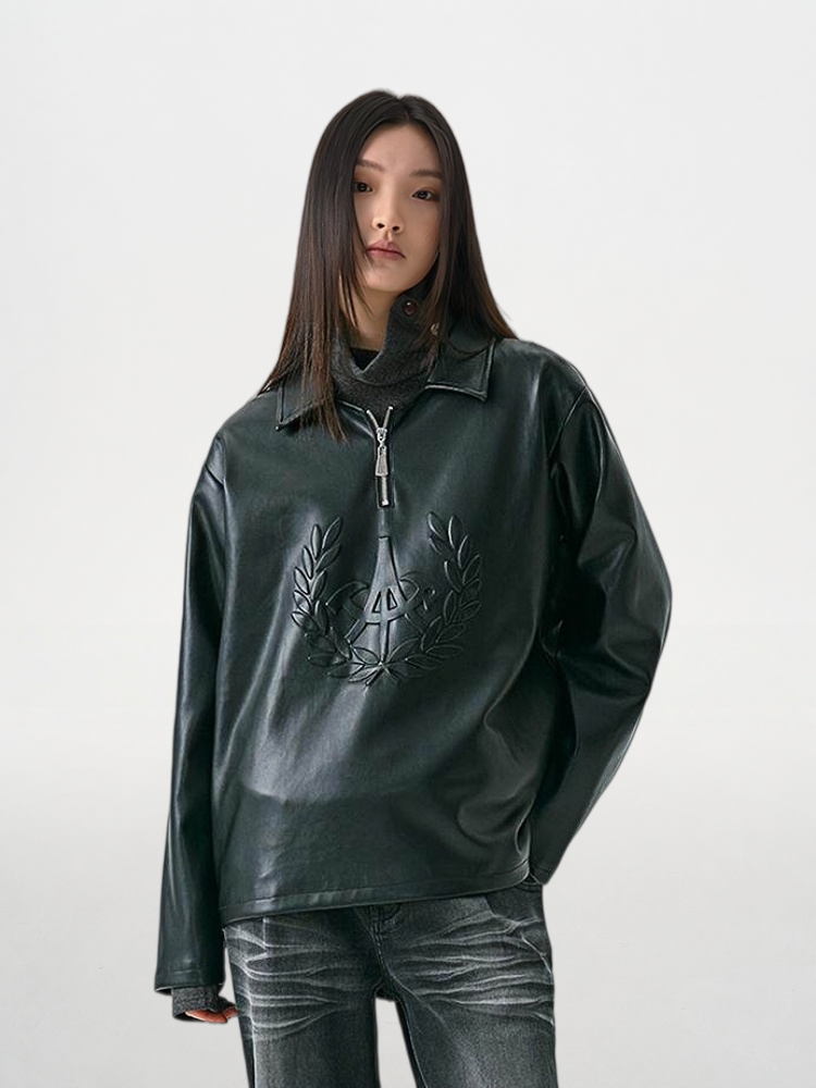 Leather Poloshirt