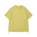 Mustard green short-sleeved