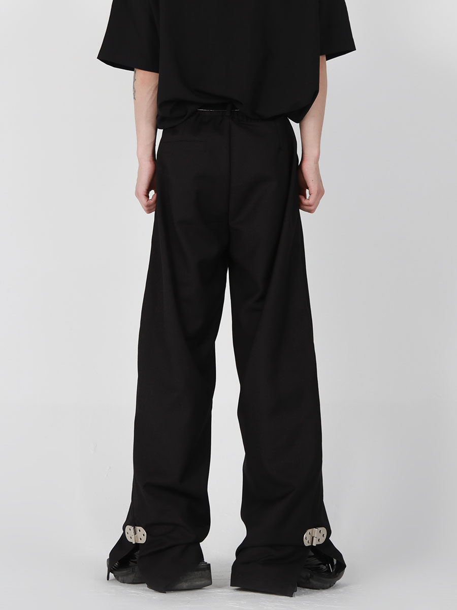 Metal Button Dress Trousers
