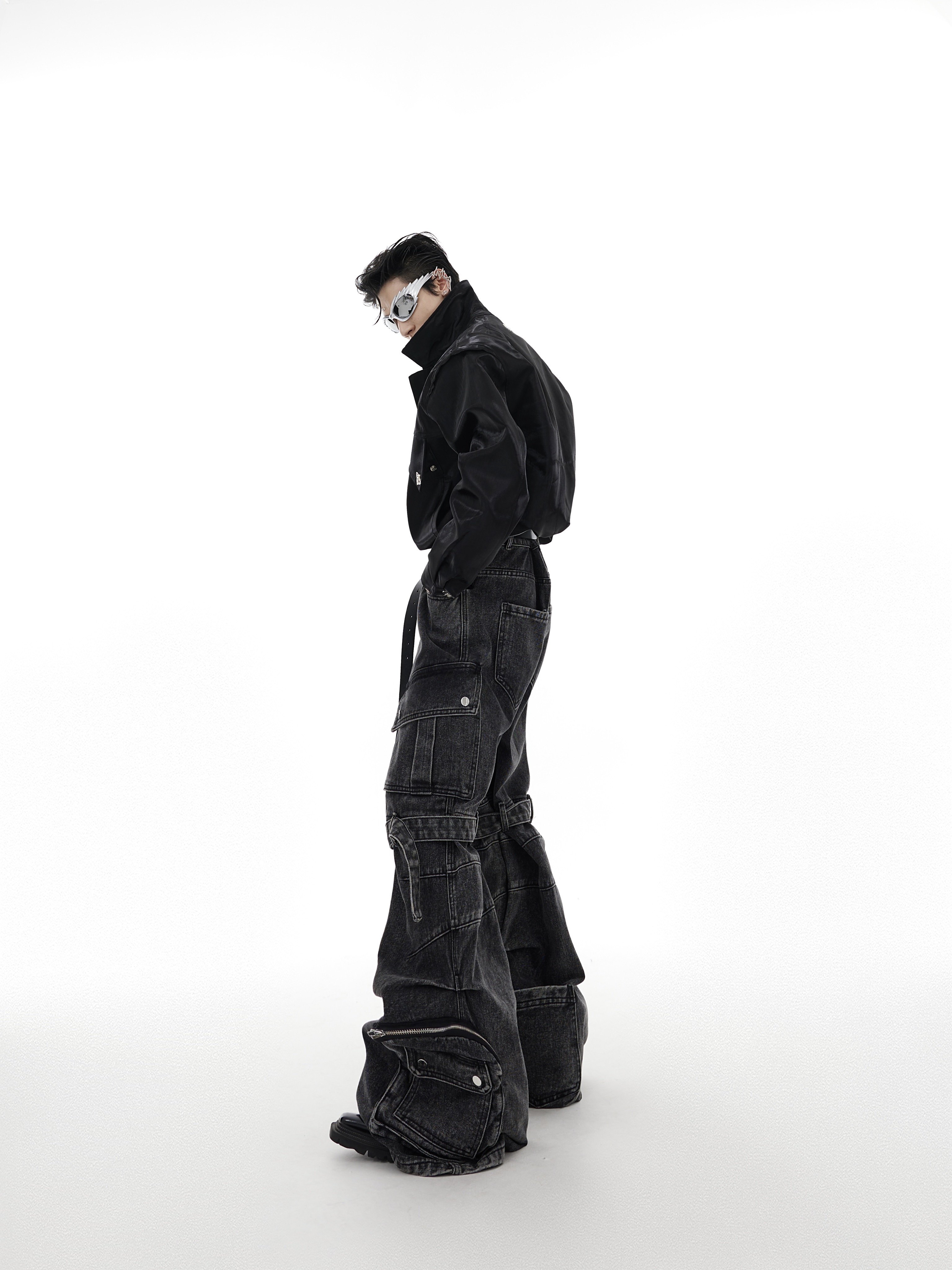 Tech Utility Multi-Pocket Cargo Jeans