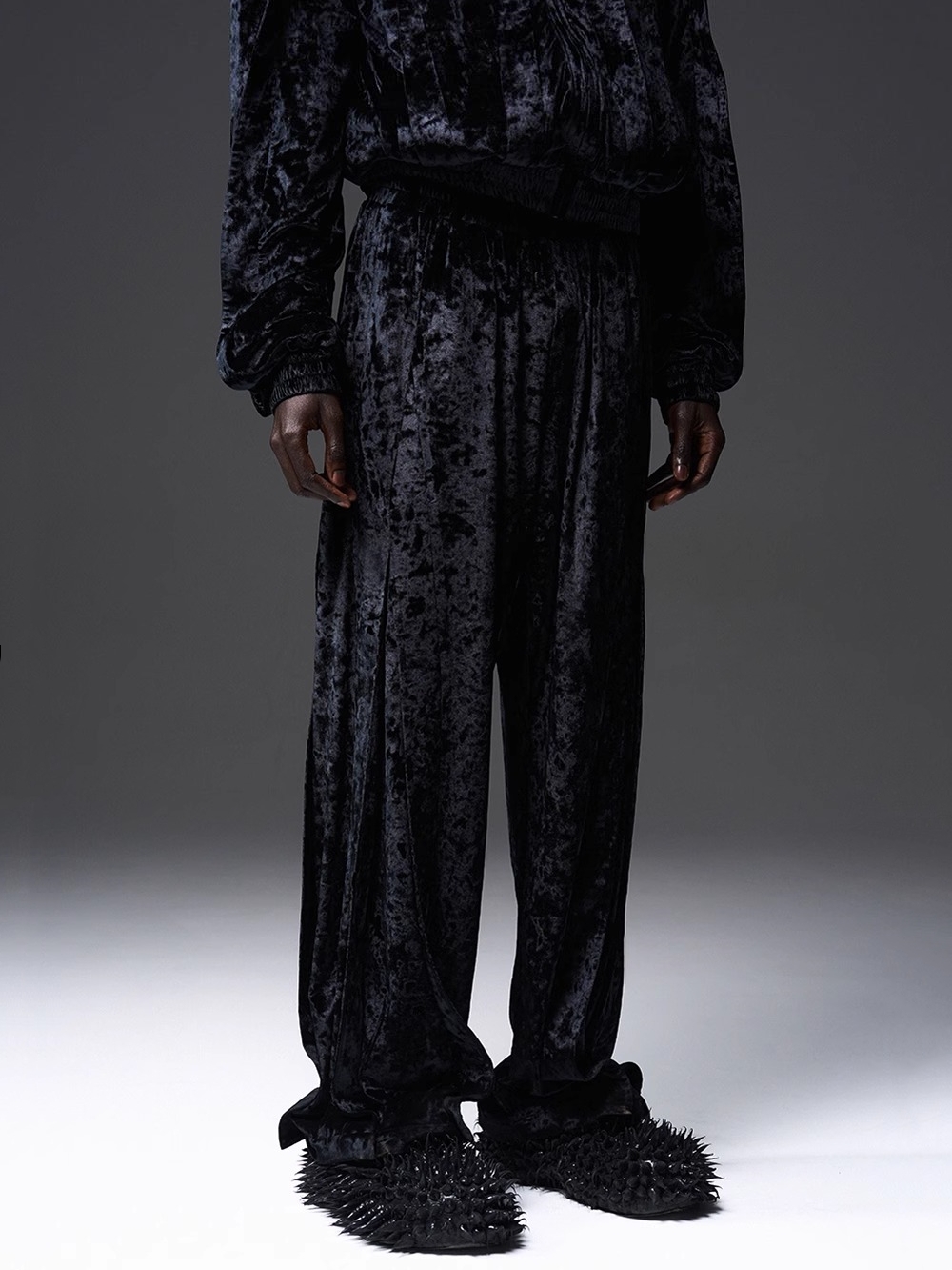 BLINDNOPLAN 24SS Aviator Velvet Trousers