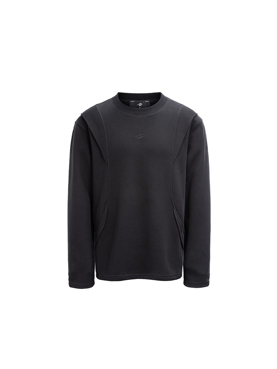 Foam-Knit Articulated Long Sleeve Top
