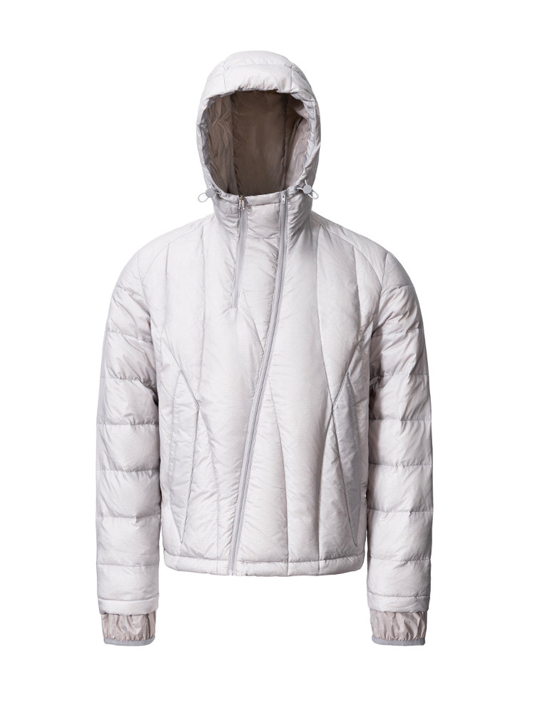 Phantom Vision Diagonal-Zip Down Jacket