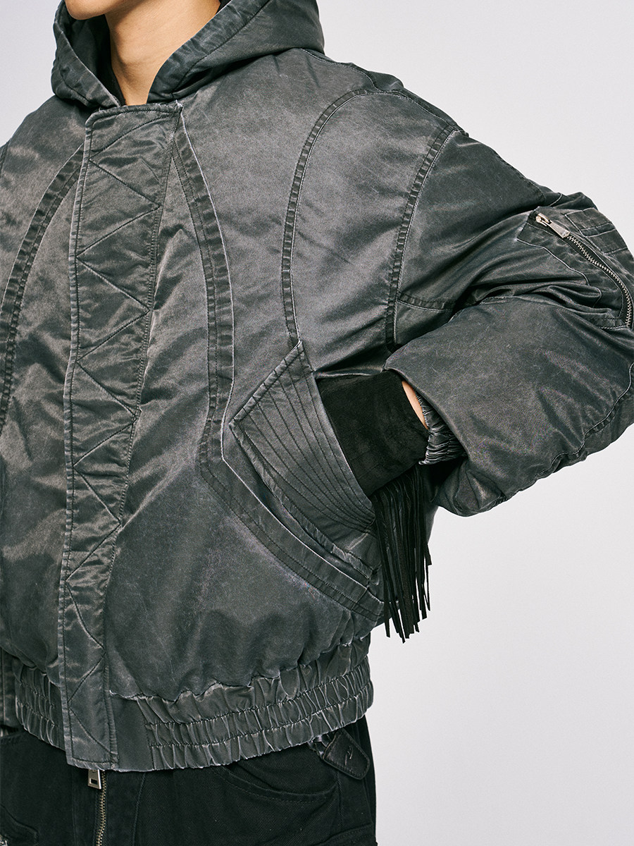 Titan Washed Nylon Quilted Jacket