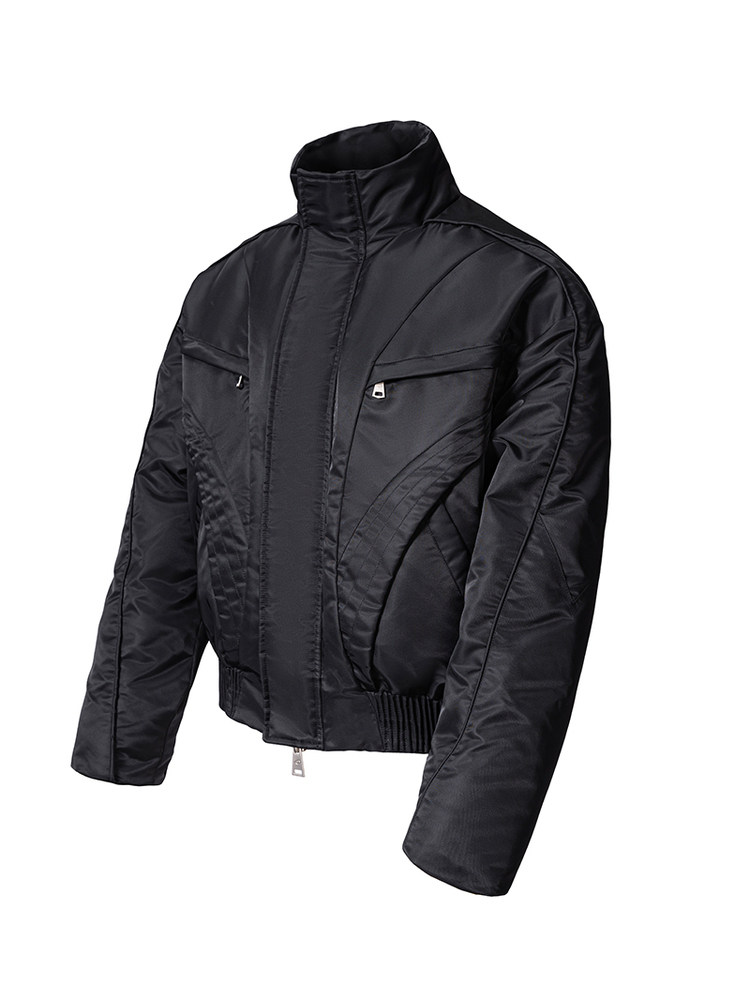 3M Thinsulate™ Flight-Style Stand Collar Quilted Jacket