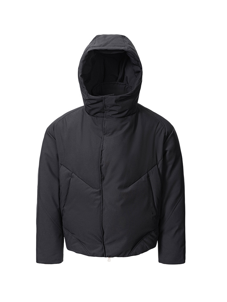 Creed Diagonal-Front Quilted Down Jacket