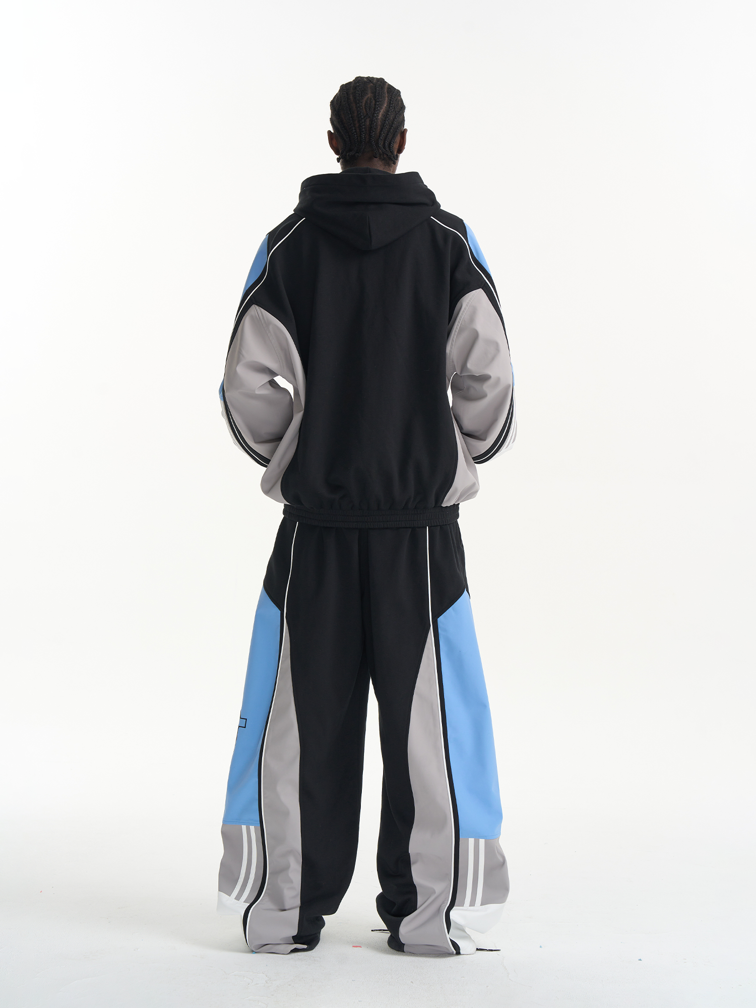 Color-Block Paneled Sport Pants