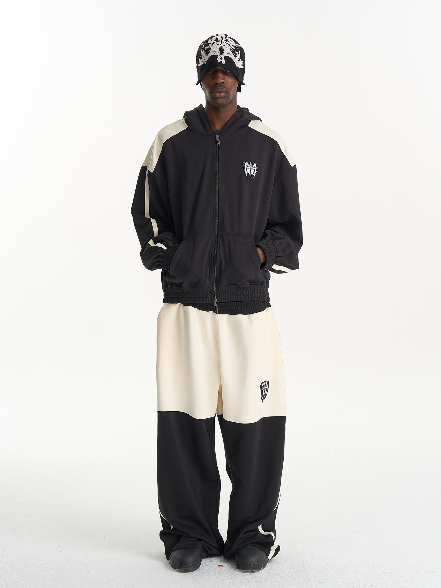 Bat Collaboration Color-Block Sport Pants