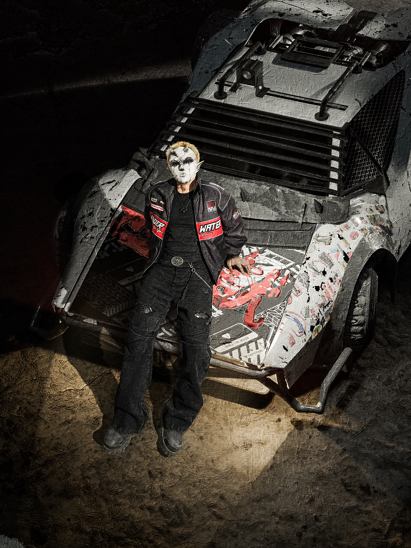 Serpent Skin Denim Pants