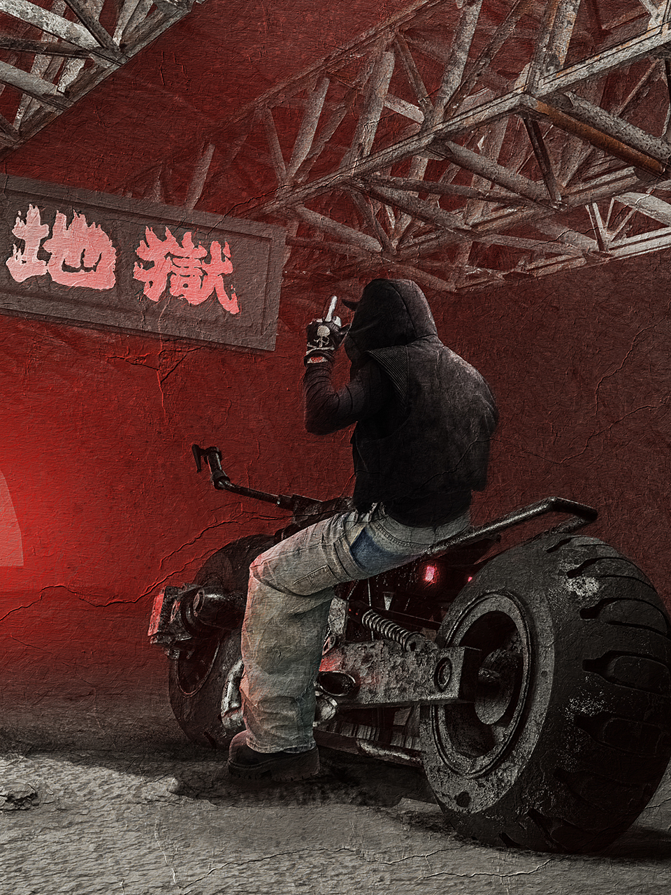 Demon Horned Puffer Vest